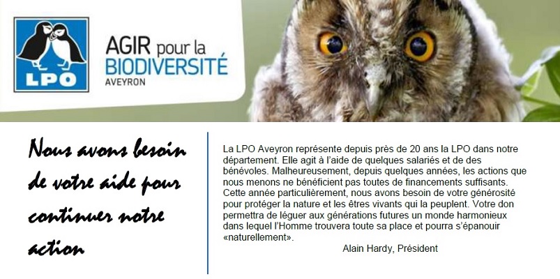 Nous avons besoin de votre aide pour continuer notre action Nous avons besoin de votre aide pour continuer notre action